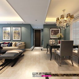 祥源城100平米简欧风格室内外装饰工程设计案例